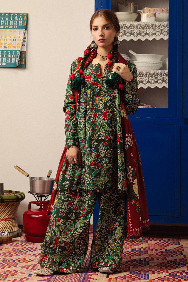 Zara ShahJahan | Coco Prints Winter 26 | Sofia-6B - Luxury Dress - available at Maria Faisal in UK and USA.