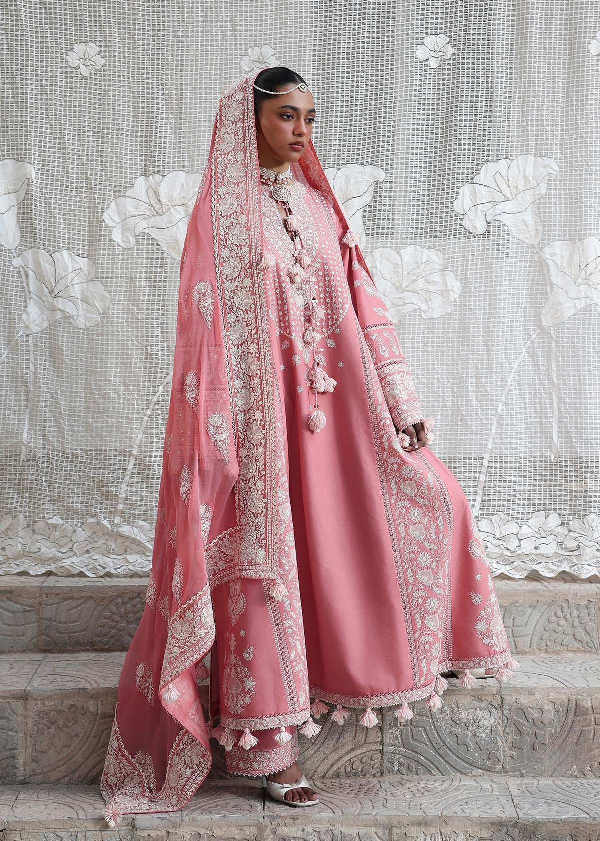 Hussain Rehar | Kalabagh Luxury Lawn 26 | Sorti - Luxury Dress - available at Maria Faisal in UK and USA.
