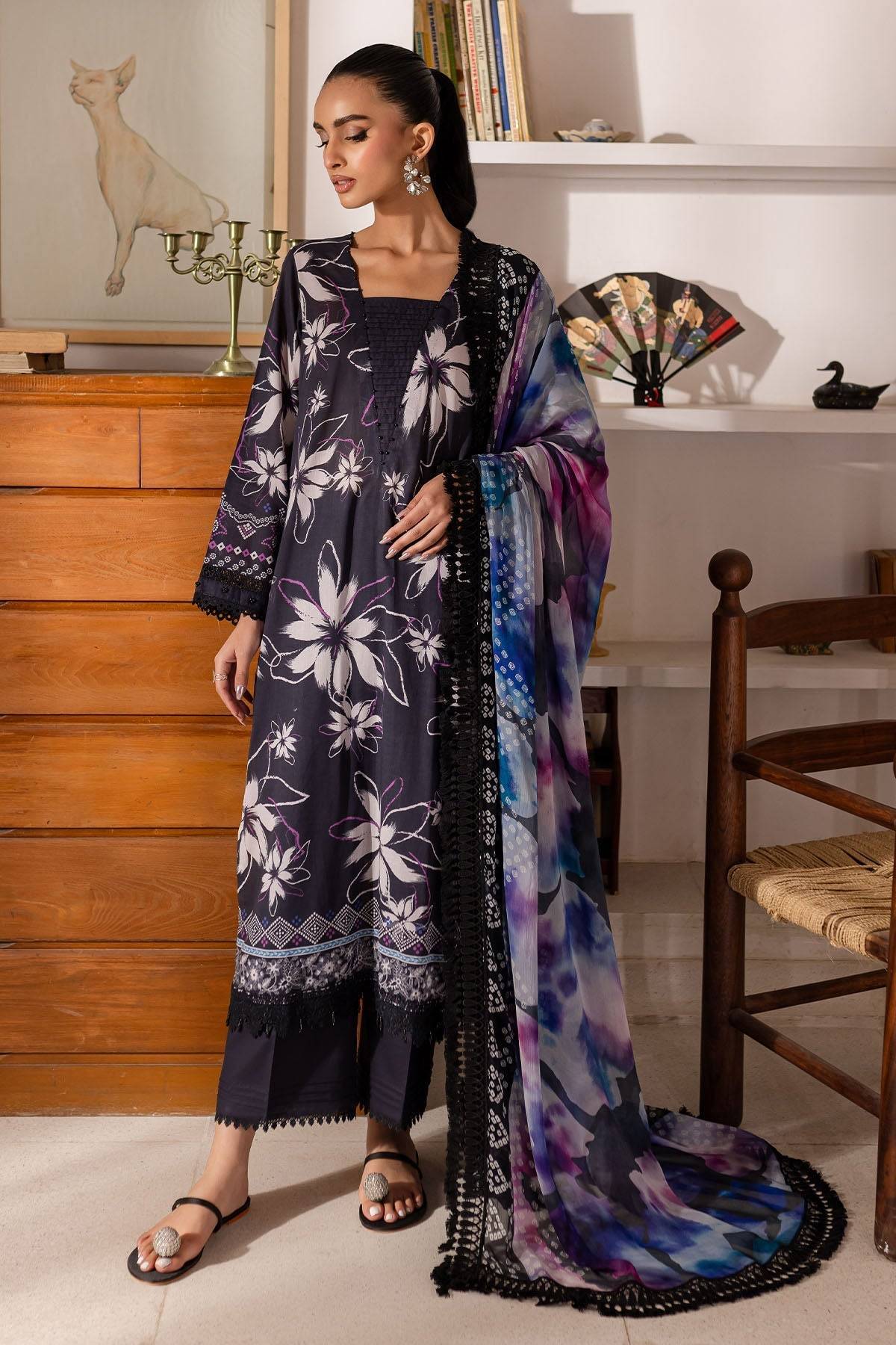 Nureh | Printed Lawn 25 | SP-150 by Maria Faisal - Registered Vendor of : Nureh - type : Ladies Clothes - 100% original wedding dresses