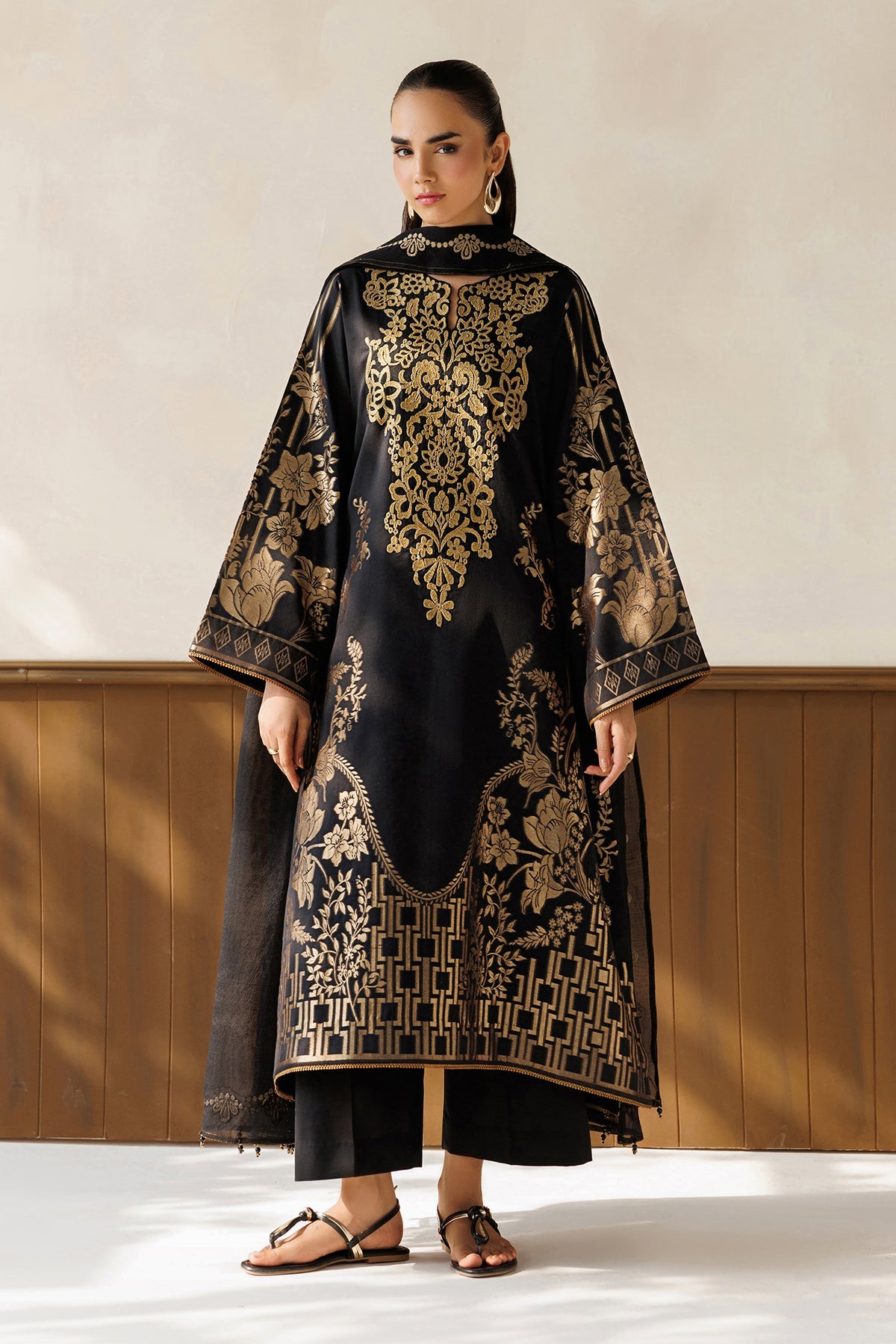 Baroque | Luxury Summer Pret |UF-4501 - Luxury Dress - available at Maria Faisal in UK and USA.