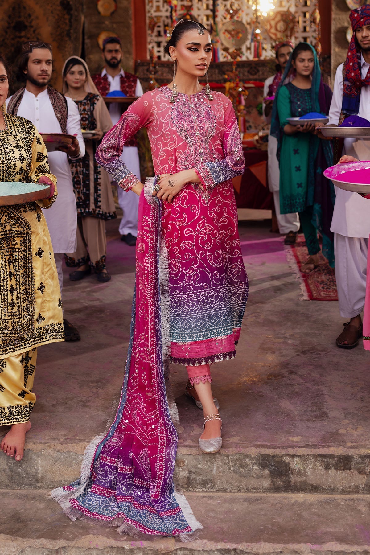 Nureh | Bazaar Lawn | NS-131 - Ladies Clothes - Maria Faisal