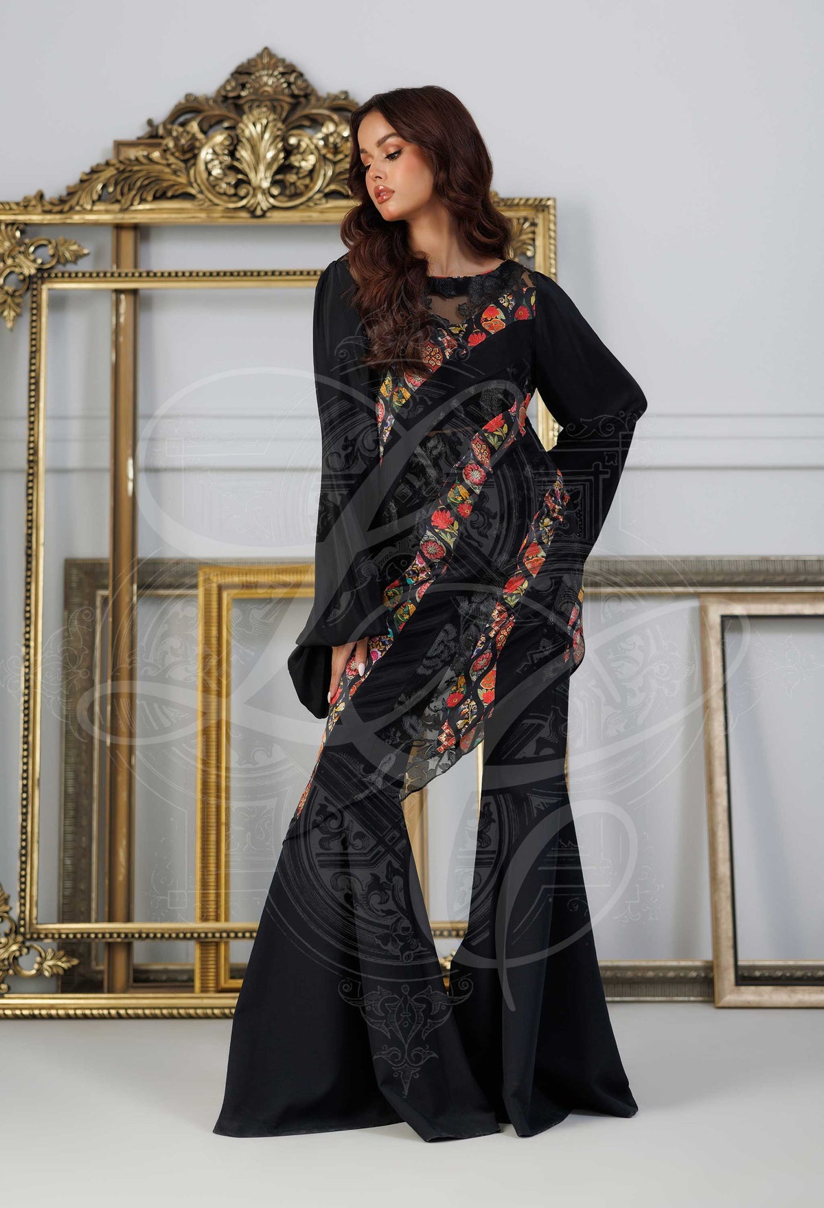 Layla Chatoor | Pret A Porter | LC-34 - Luxury Dress - available at Maria Faisal in UK and USA.
