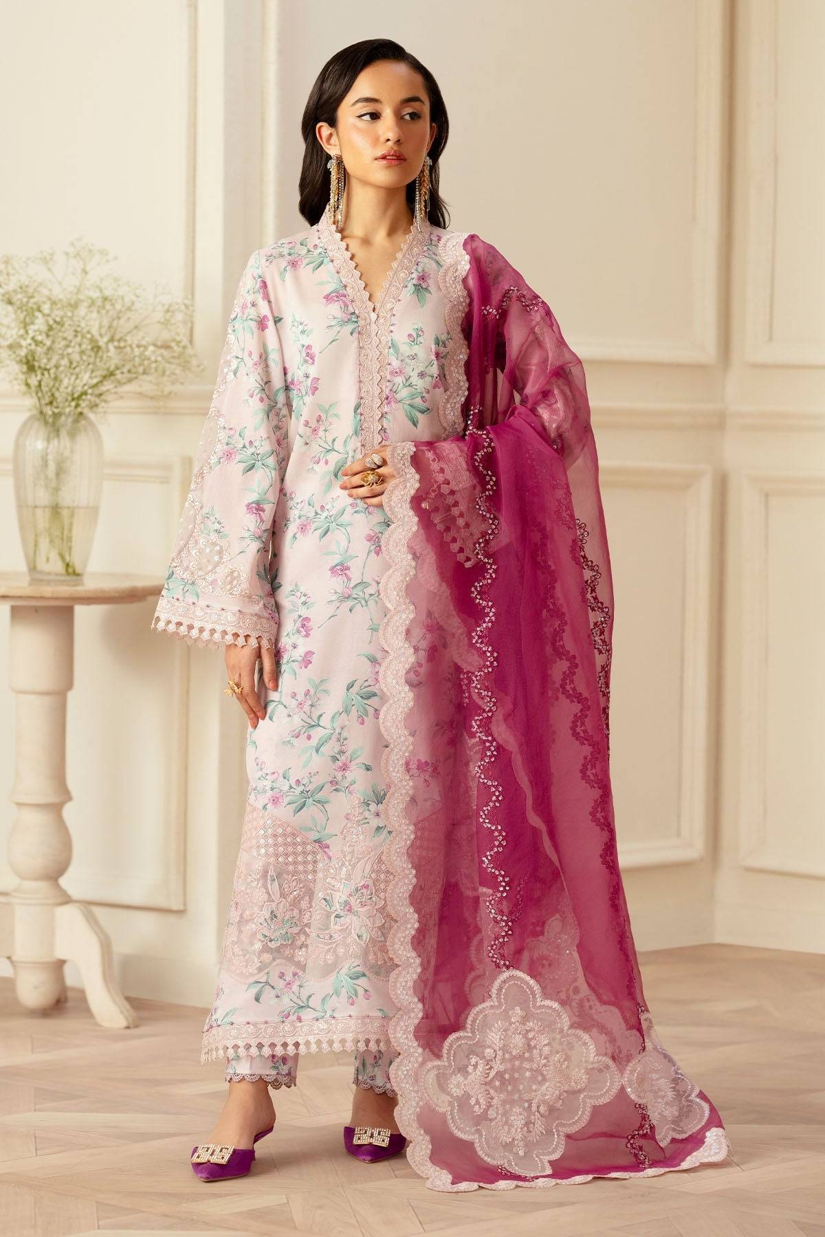 Nureh | Feya Eid Lawn | FE-01 by Maria Faisal - Registered Vendor of : Nureh - type : Ladies Clothes - 100% original wedding dresses
