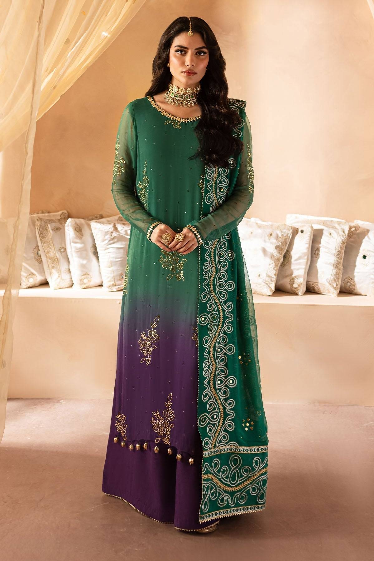 Nureh | Mukeshkari Formals | MK-01 by Maria Faisal - Registered Vendor of : Nureh - type : Ladies Clothes - 100% original wedding dresses