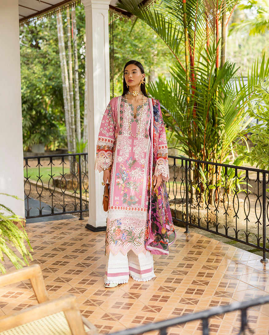 Esmel | Mon Tresor Luxe Lawn 26 |Carpe Diem - Luxury Dress - available at Maria Faisal in UK and USA.
