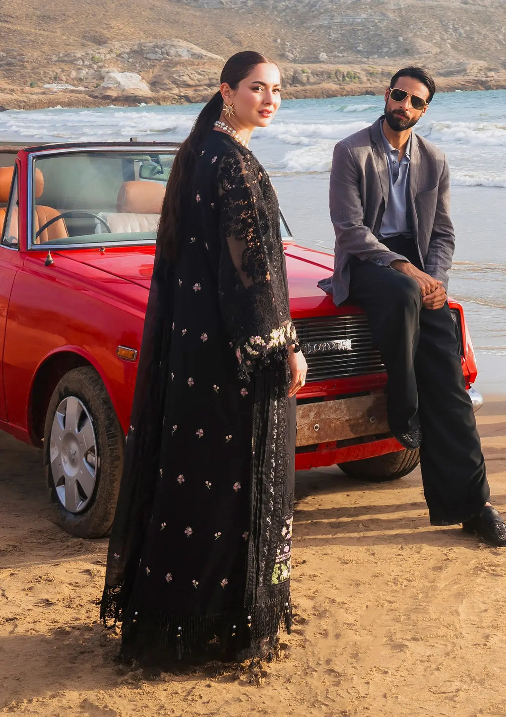 Elaf Premium | Hai Kuch Festive Lawn 24 | EHK-01A Mahnoor - Designer Dress with Intricate embroidery and embellishments. Shop elegent wedding dress at Maria Faisal.