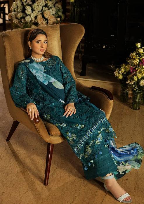Kahf Premium | Luxury Lawn 25 | KLR-06 Whimsy by Maria Faisal - Registered Vendor of : Kahf Premium - type : Ladies Clothes - 100% original wedding dresses