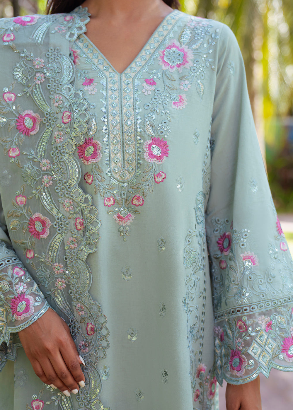 Haseens | Raha Pret | Almas - Luxury Dress - available at Maria Faisal in UK and USA.
