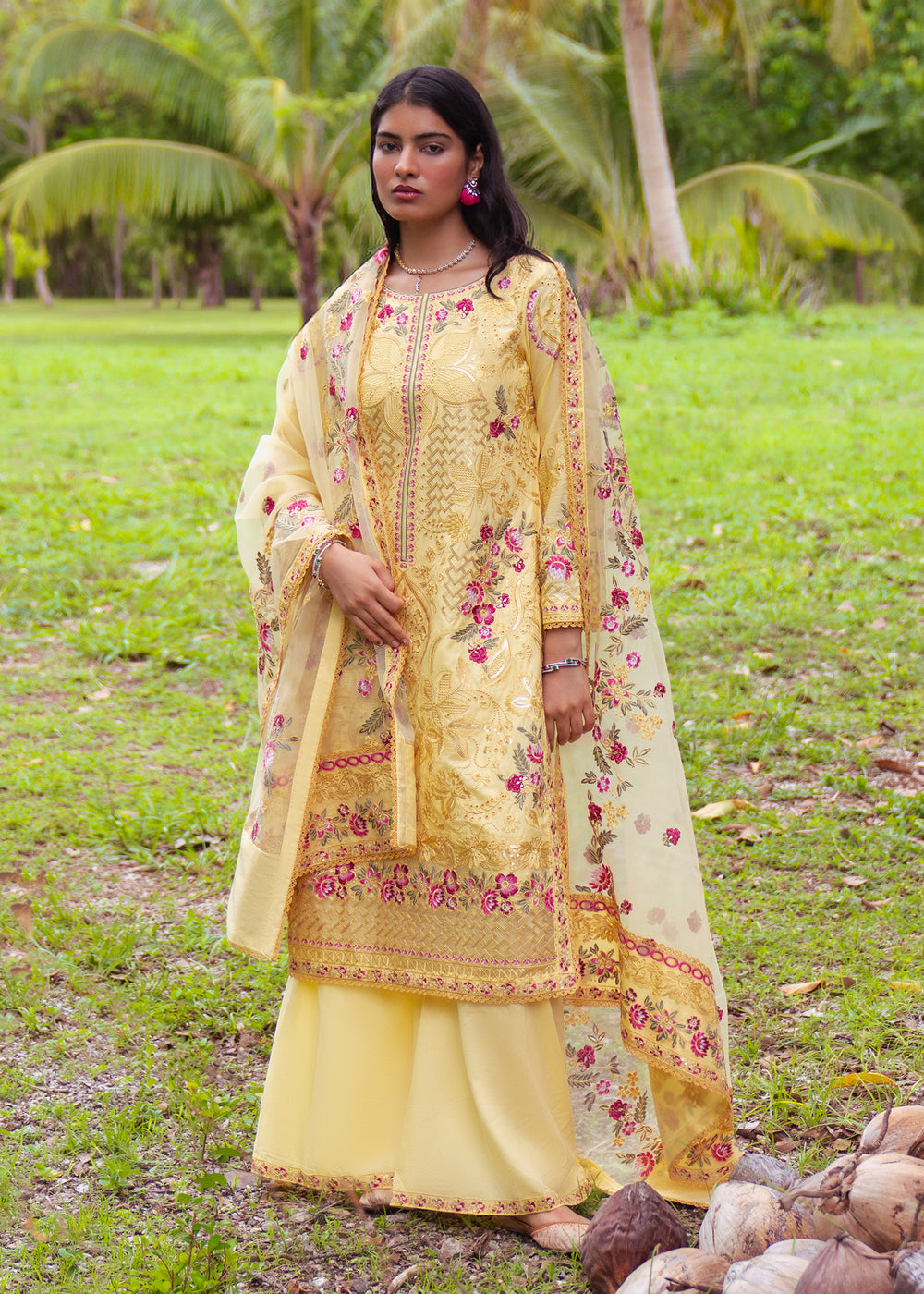 Haseens | Raha Pret | Inshara - Luxury Dress - available at Maria Faisal in UK and USA.