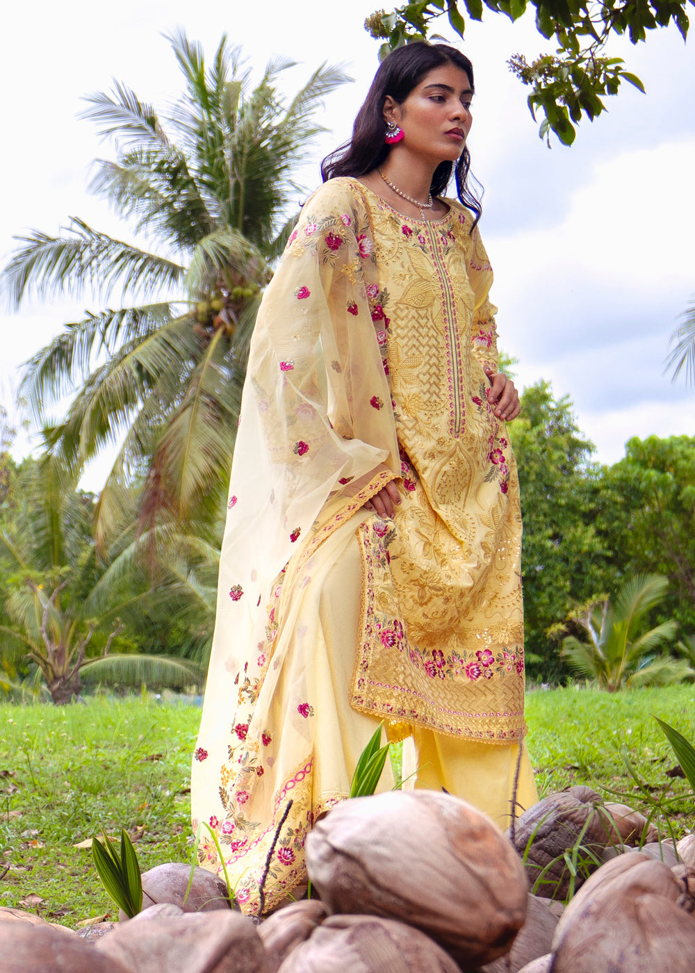 Haseens | Raha Pret | Inshara - Luxury Dress - available at Maria Faisal in UK and USA.