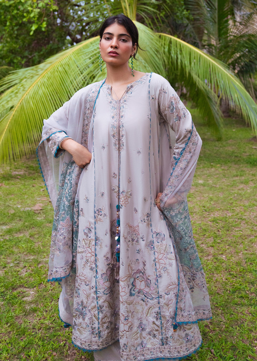 Haseens | Raha Pret |Fizzah - Luxury Dress - available at Maria Faisal in UK and USA.