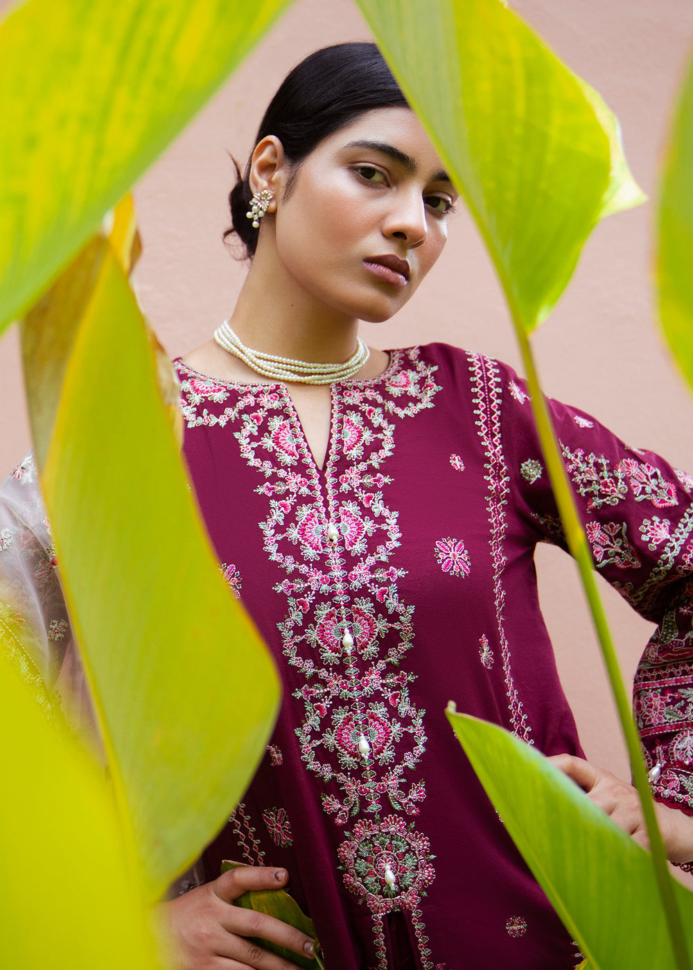 Haseens | Raha Pret | Elaya - Luxury Dress - available at Maria Faisal in UK and USA.
