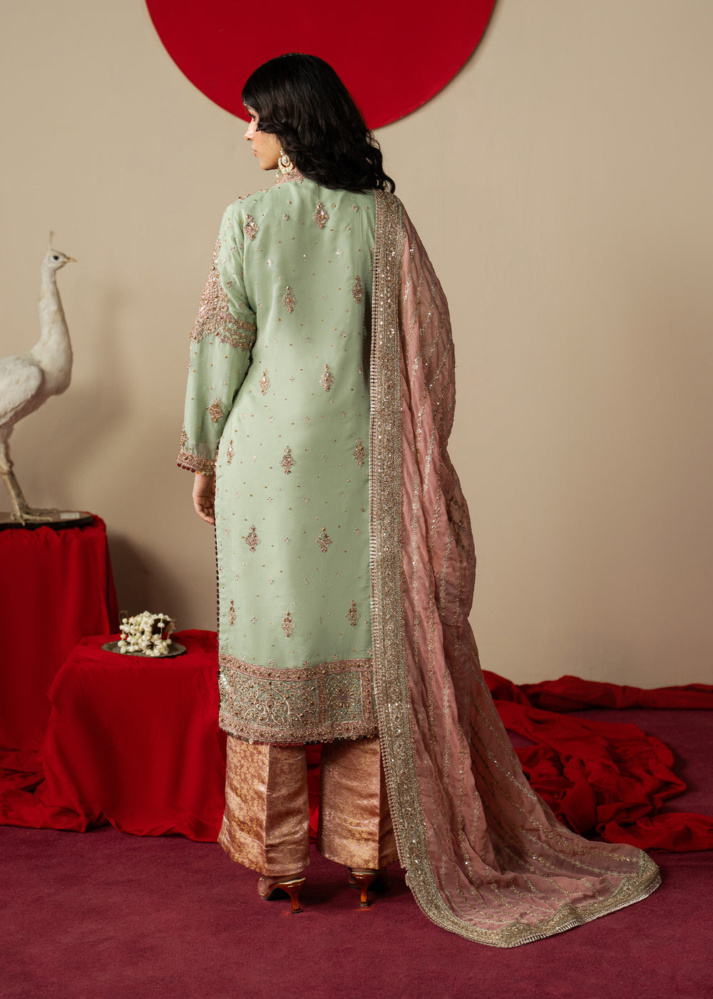 Haseens | Gulal Formals | Mahroza - Formal Dress - available at Maria Faisal in UK and USA.