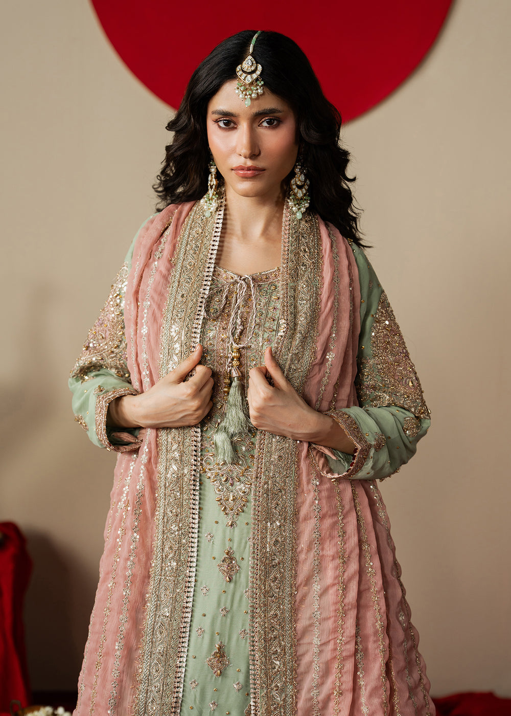 Haseens | Gulal Formals | Mahroza - Formal Dress - available at Maria Faisal in UK and USA.