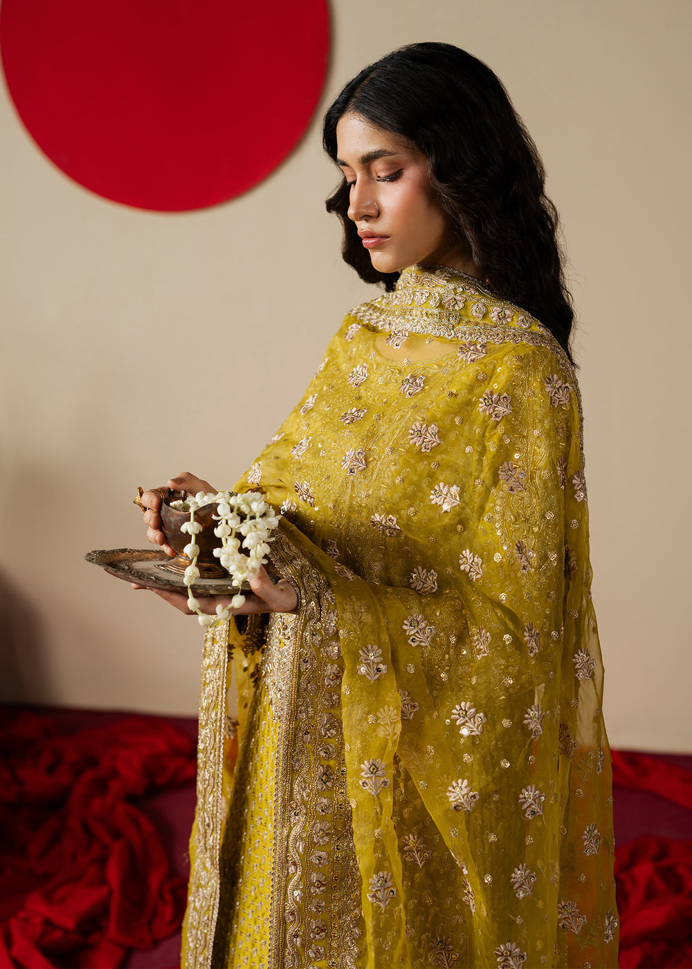 Haseens | Gulal Formals | Zarqam - Formal Dress - available at Maria Faisal in UK and USA.