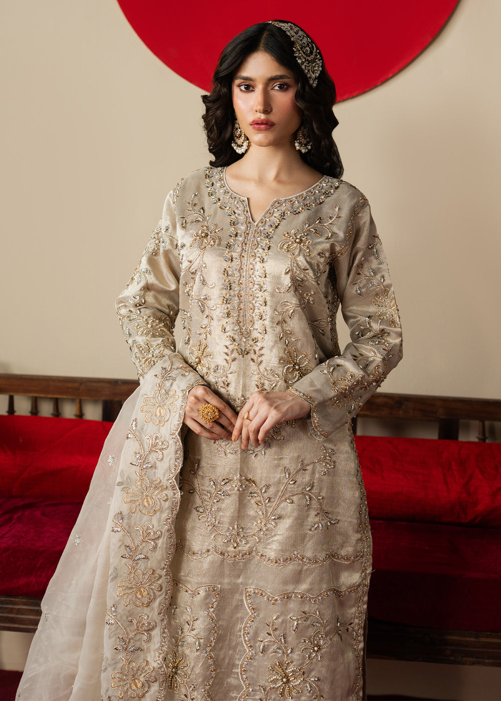Haseens | Gulal Formals |Gulzaib - Formal Dress - available at Maria Faisal in UK and USA.
