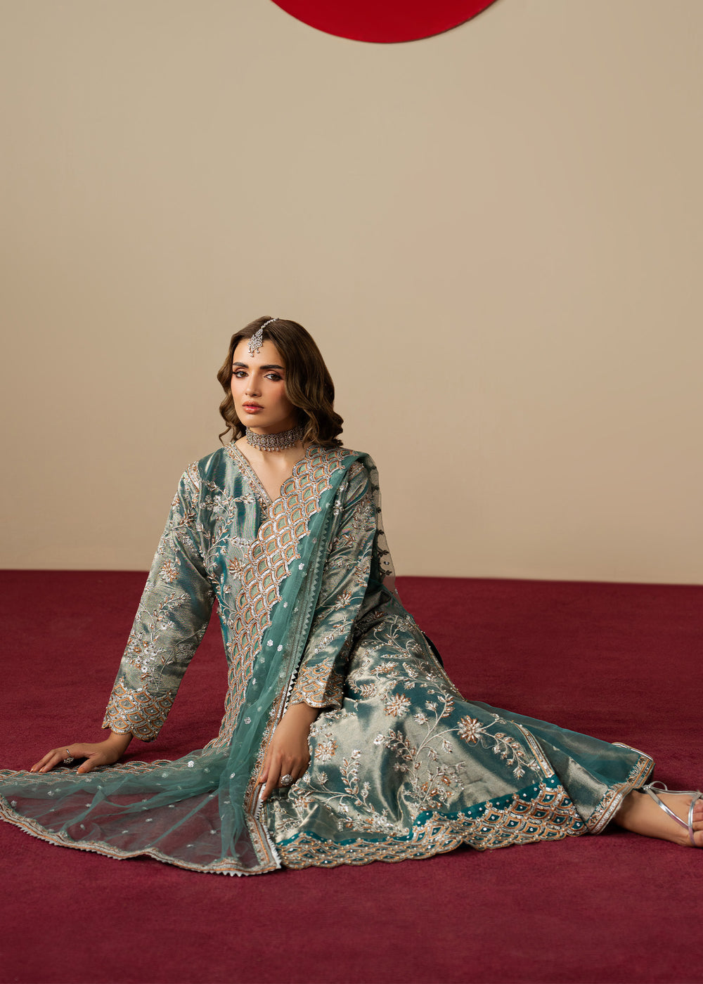 Haseens | Gulal Formals | Aroha - Formal Dress - available at Maria Faisal in UK and USA.