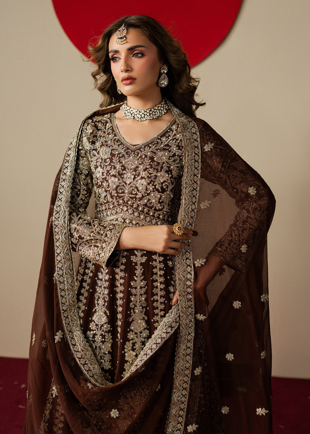 Haseens | Gulal Formals | Afsheen - Formal Dress - available at Maria Faisal in UK and USA.