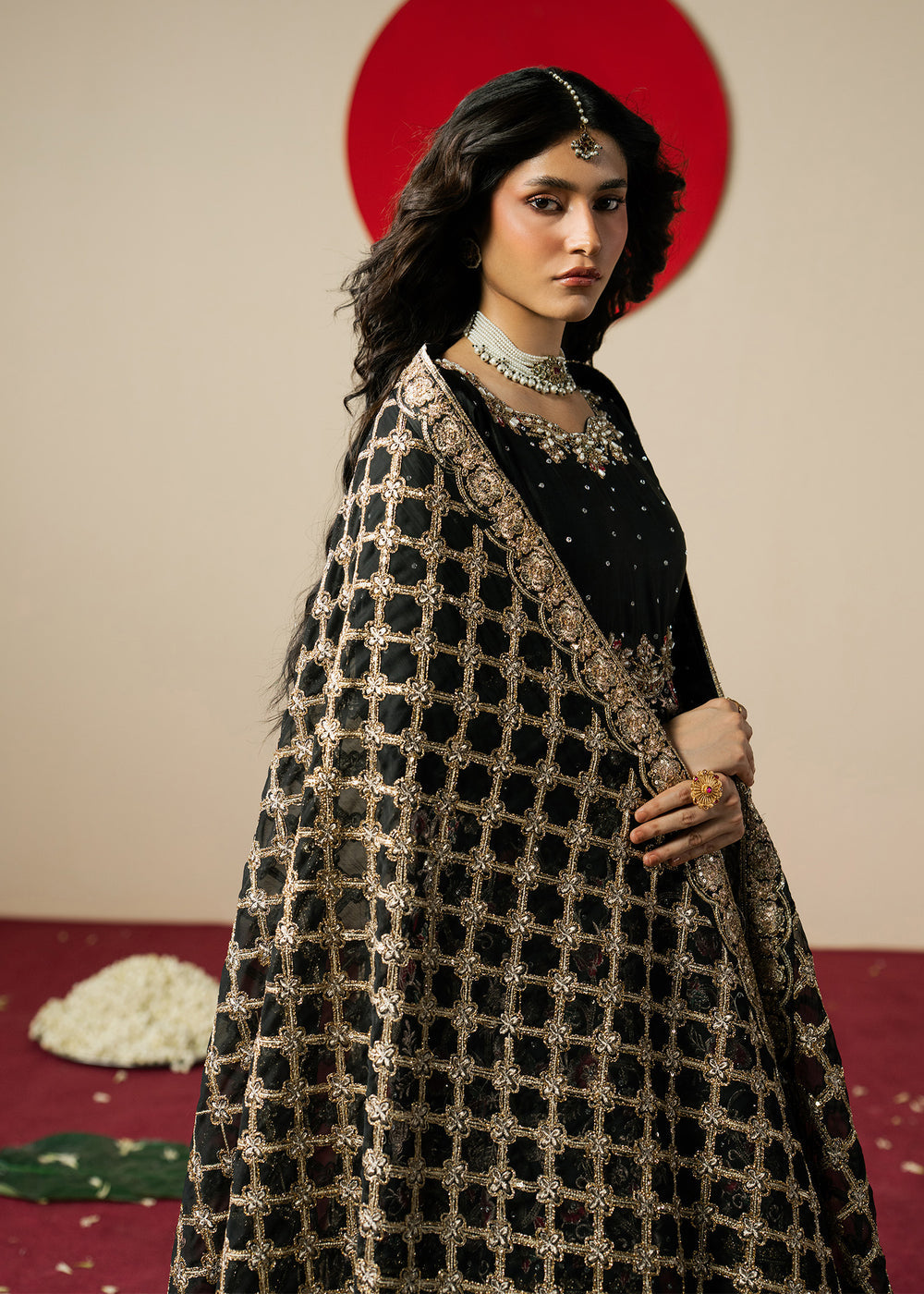 Haseens | Gulal Formals | Gulrang - Formal Dress - available at Maria Faisal in UK and USA.