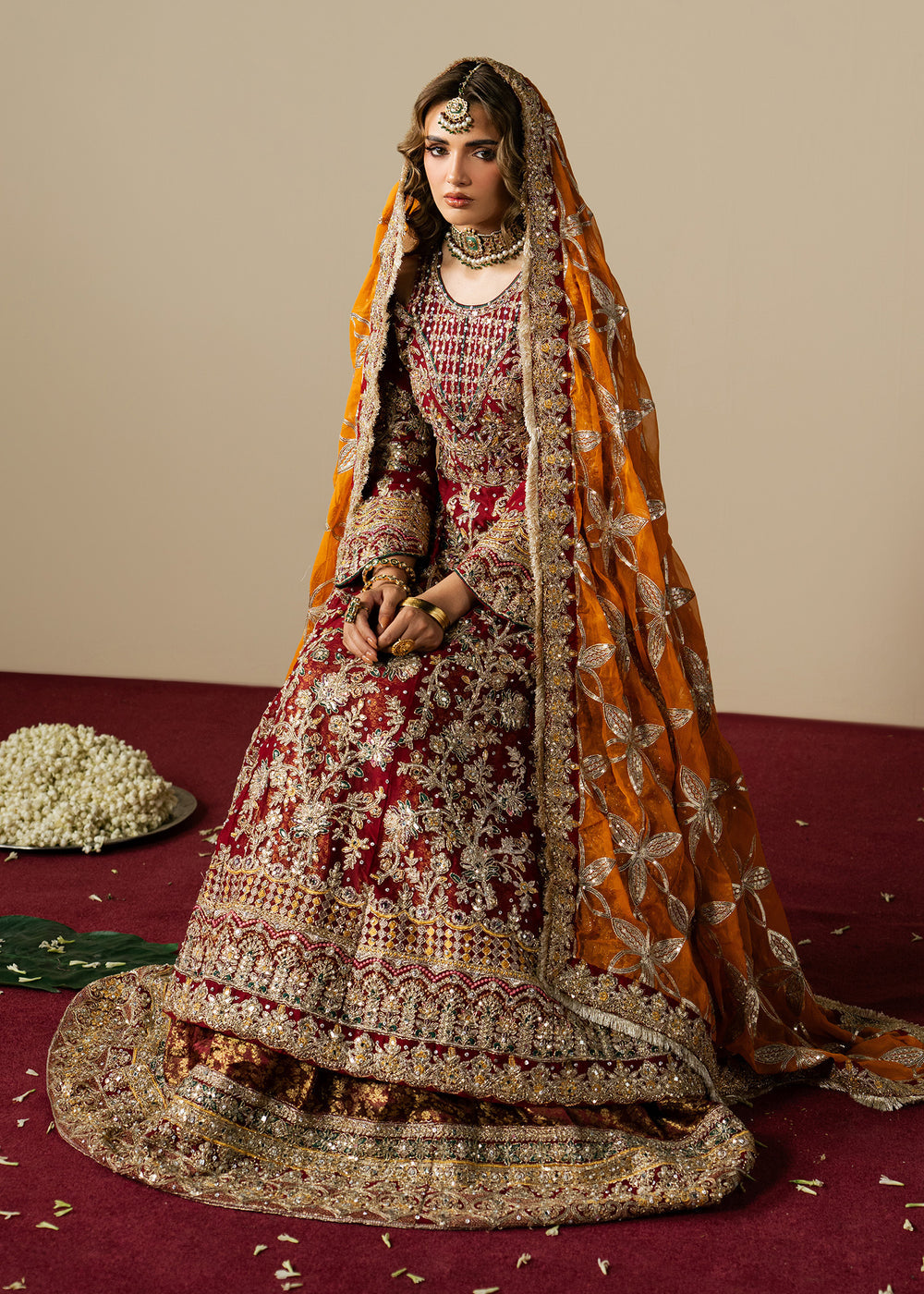 Haseens | Gulal Formals | Naazish - Formal Dress - available at Maria Faisal in UK and USA.