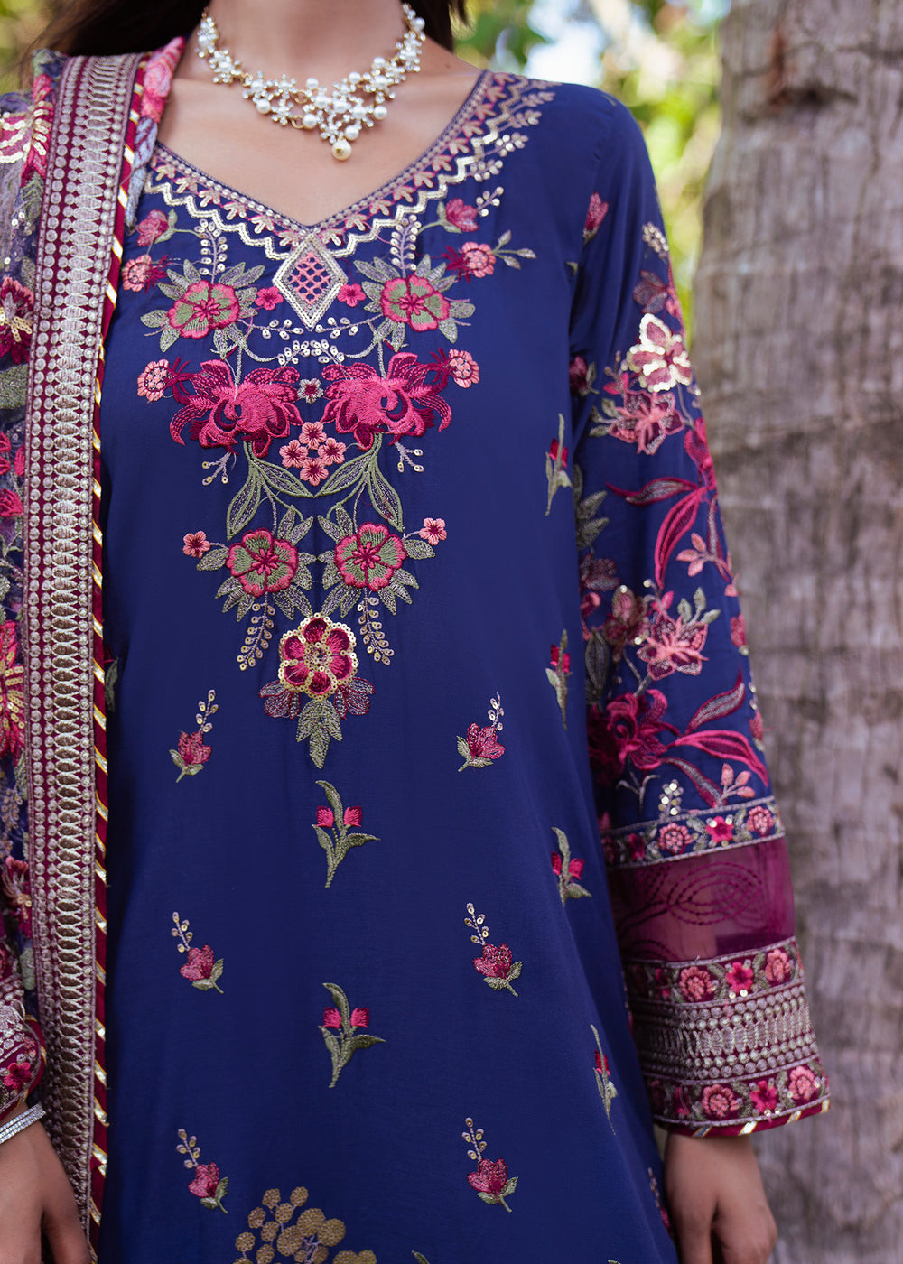Haseens | Raha Pret | Inara - Luxury Dress - available at Maria Faisal in UK and USA.