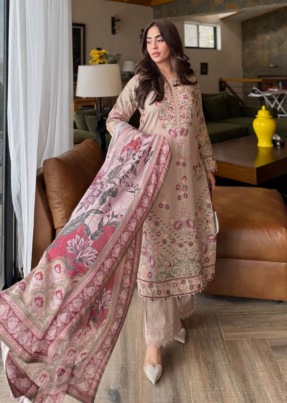 Haseens | Raha Pret | Meerab - Luxury Dress - available at Maria Faisal in UK and USA.