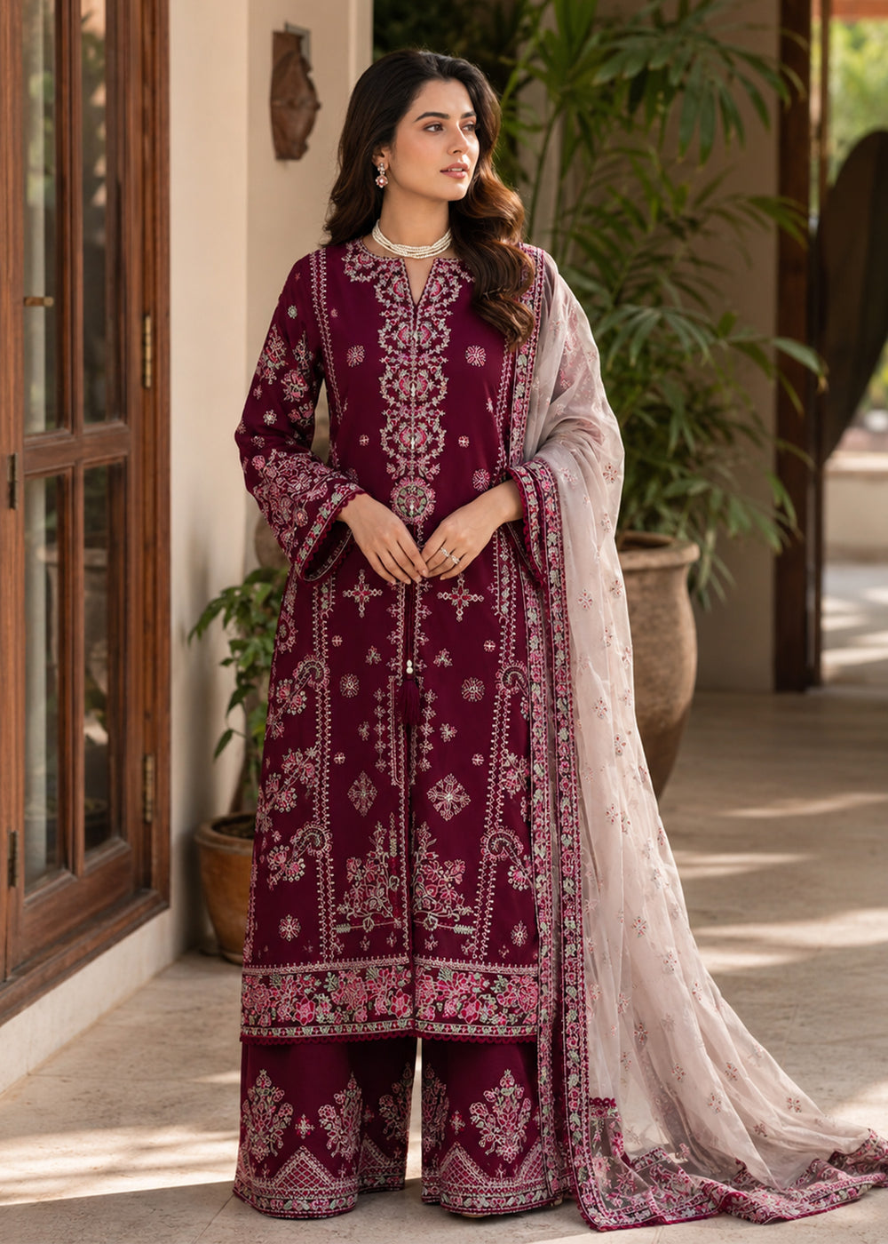 Haseens | Raha Pret | Elaya - Luxury Dress - available at Maria Faisal in UK and USA.