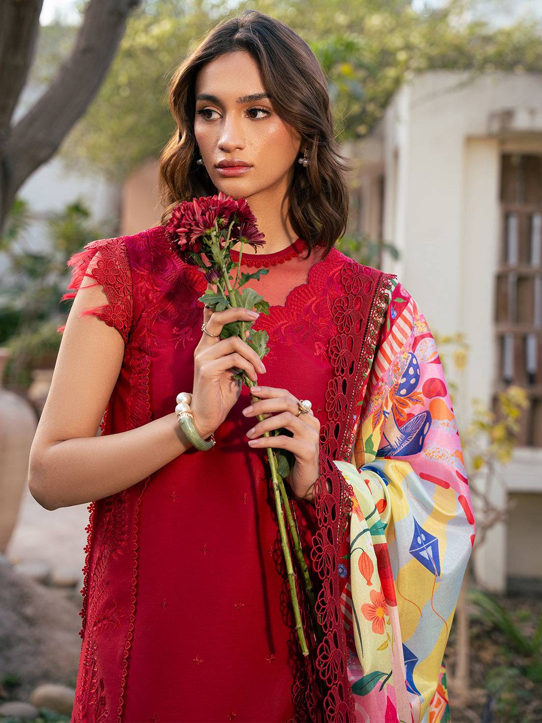 Bin Ilyas | Hazel Printed Lawn 25 | 2071 - B by Maria Faisal - Registered Vendor of : Bin Ilyas - type : Ladies Clothes - 100% original wedding dresses
