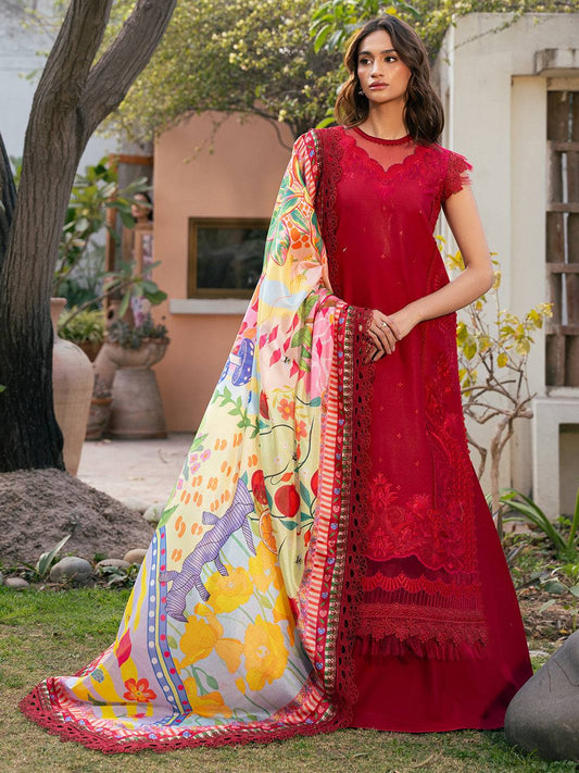 Bin Ilyas | Hazel Printed Lawn 25 | 2071 - B by Maria Faisal - Registered Vendor of : Bin Ilyas - type : Ladies Clothes - 100% original wedding dresses