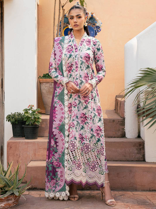 Bin Ilyas | Hazel Printed Lawn 25 | 2075 - A by Maria Faisal - Registered Vendor of : Bin Ilyas - type : Ladies Clothes - 100% original wedding dresses