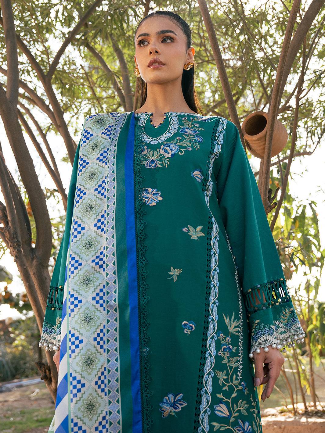 Bin Ilyas | Hazel Printed Lawn 25 | 2077 - A by Maria Faisal - Registered Vendor of : Bin Ilyas - type : Ladies Clothes - 100% original wedding dresses