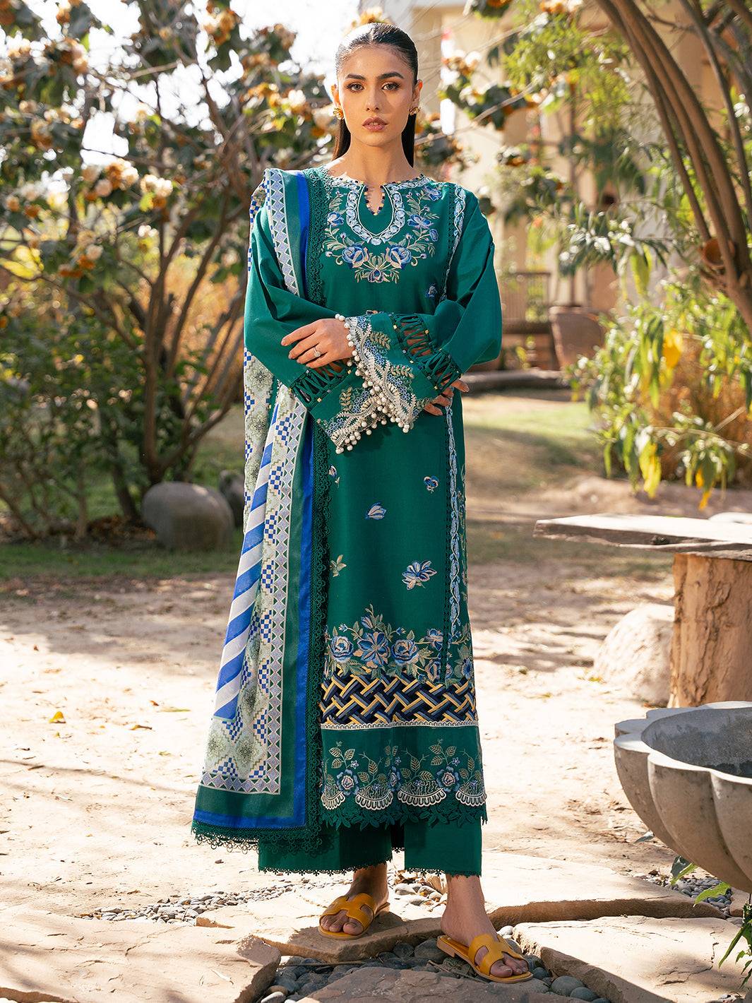 Bin Ilyas | Hazel Printed Lawn 25 | 2077 - A by Maria Faisal - Registered Vendor of : Bin Ilyas - type : Ladies Clothes - 100% original wedding dresses