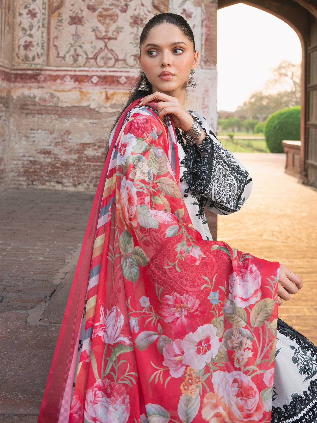 Bin Ilyas | Naqsh Naaz Luxury Lawn 25 | 2082 - A by Maria Faisal - Registered Vendor of : Bin Ilyas - type : Ladies Clothes - 100% original wedding dresses