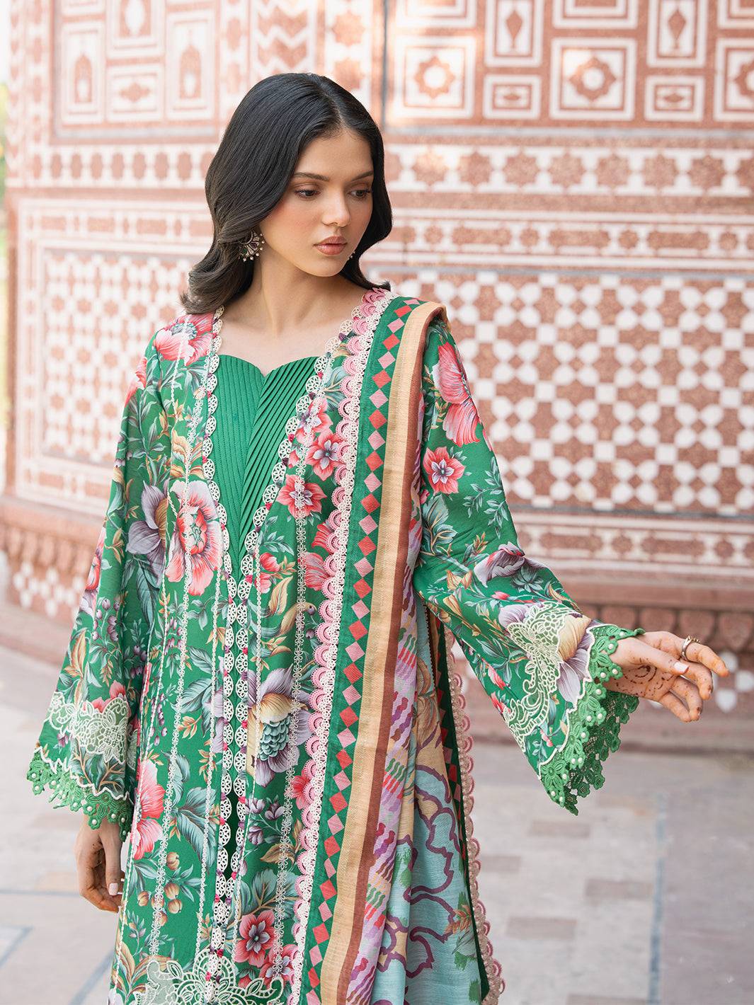 Bin Ilyas | Naqsh Naaz Luxury Lawn 25 | 2085 - D by Maria Faisal - Registered Vendor of : Bin Ilyas - type : Ladies Clothes - 100% original wedding dresses