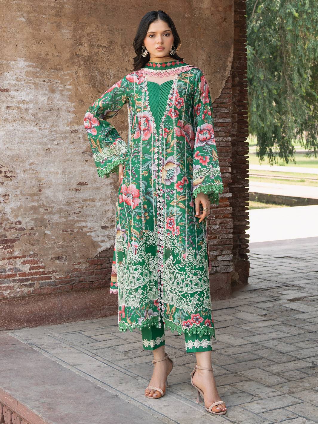 Bin Ilyas | Naqsh Naaz Luxury Lawn 25 | 2085 - D by Maria Faisal - Registered Vendor of : Bin Ilyas - type : Ladies Clothes - 100% original wedding dresses