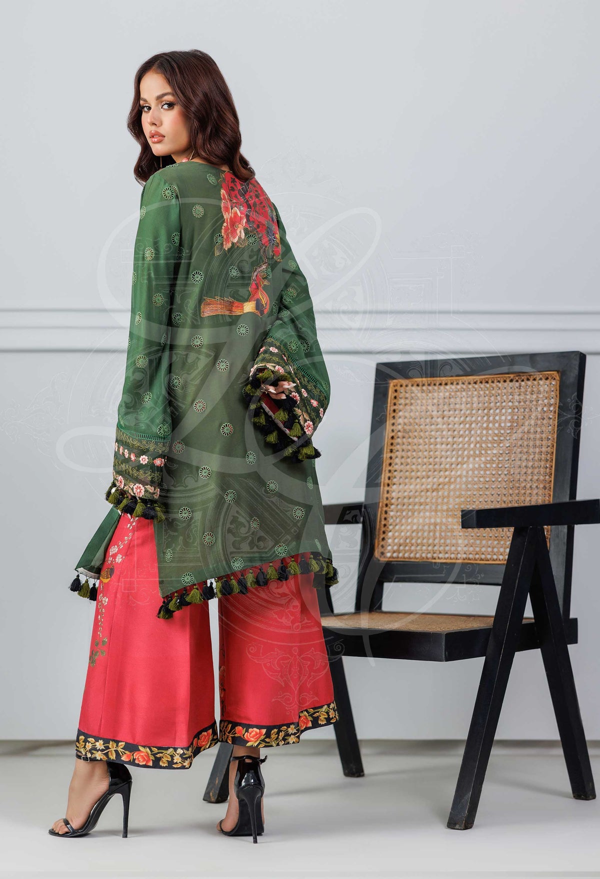 Layla Chatoor | Pret A Porter | LC-33 - Luxury Dress - available at Maria Faisal in UK and USA.