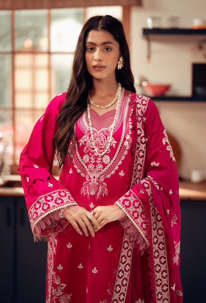 Humdum | Lala Rukh Lawn | Lalarukh - D06 by Maria Faisal - Registered Vendor of : Humdum - type : Ladies Clothes - 100% original wedding dresses