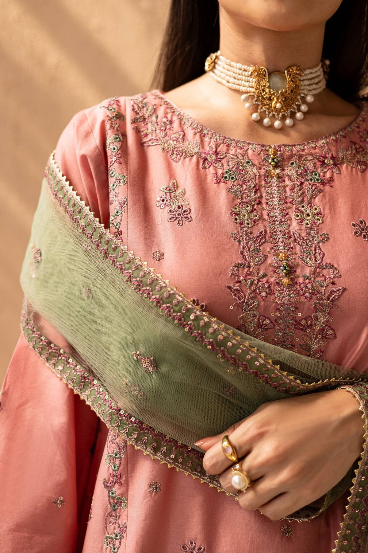Batik | Nyra Embroidered Summer Solids | Anastasia by Maria Faisal - Registered Vendor of : Batik - type : Ladies Clothes - 100% original wedding dresses