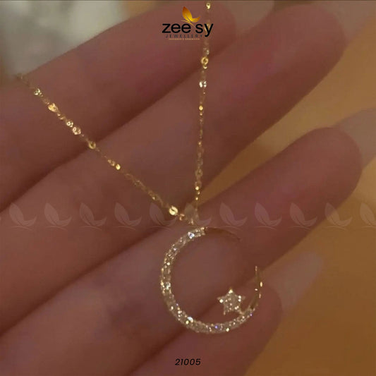 Chandi Moon Pendant (Silver 925) - Pendants 