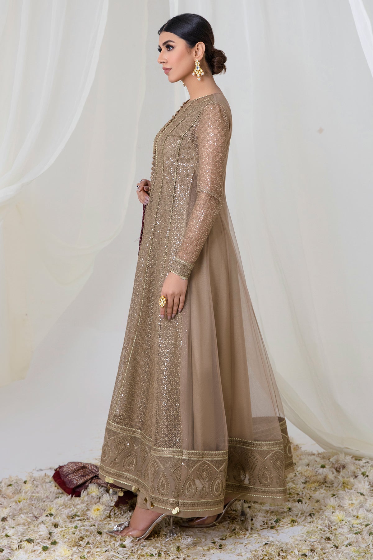Jazmin | Embroidered Collection | HAZEL HYPE - Wedding Dress - Maria Faisal