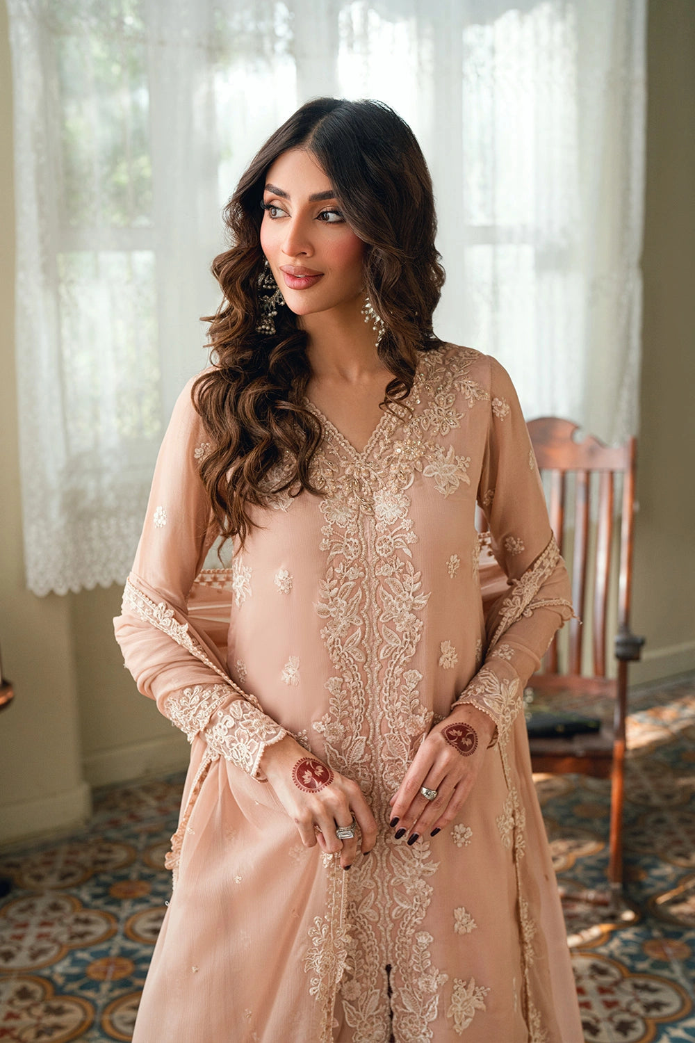 Azure | Eid Drop | Cosmic Blush - Formal Dress - available at Maria Faisal in UK and USA.