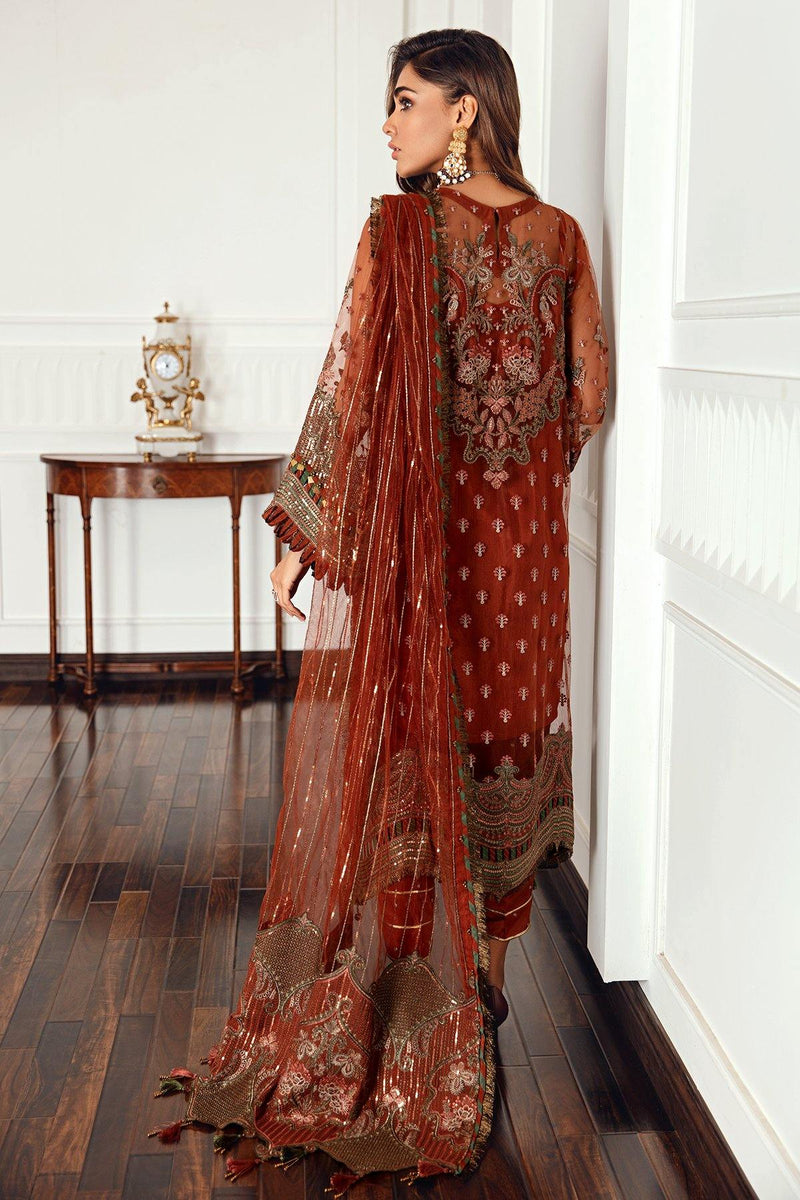 Jazmin | Formals Collection | NET UN-4018 - Ladies Clothes - Maria Faisal