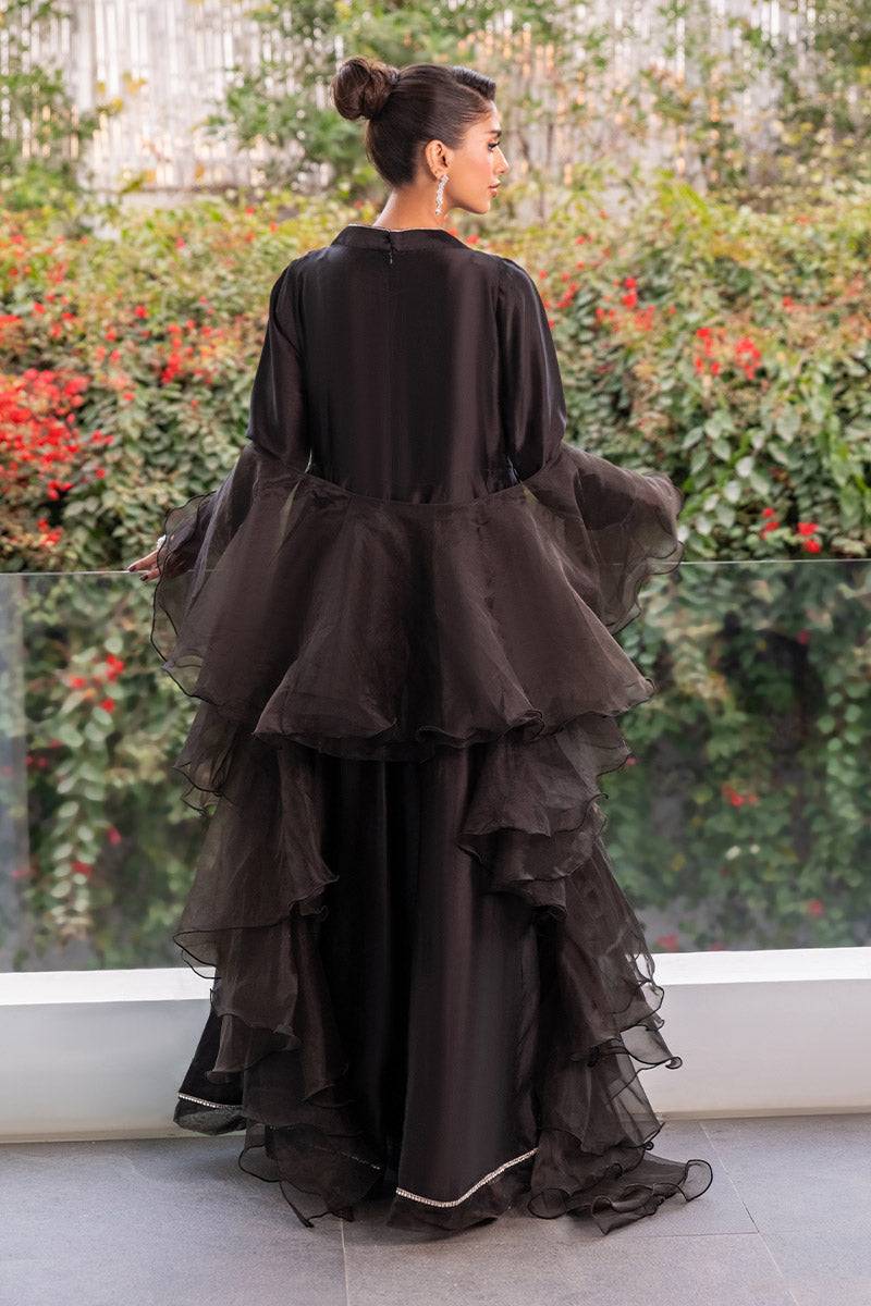 Chic Ophicial | Celenia Pret | Elegant Black Kalidar by Maria Faisal - Registered Vendor of : Chic Ophicial - type : Ladies Clothes - 100% original wedding dresses