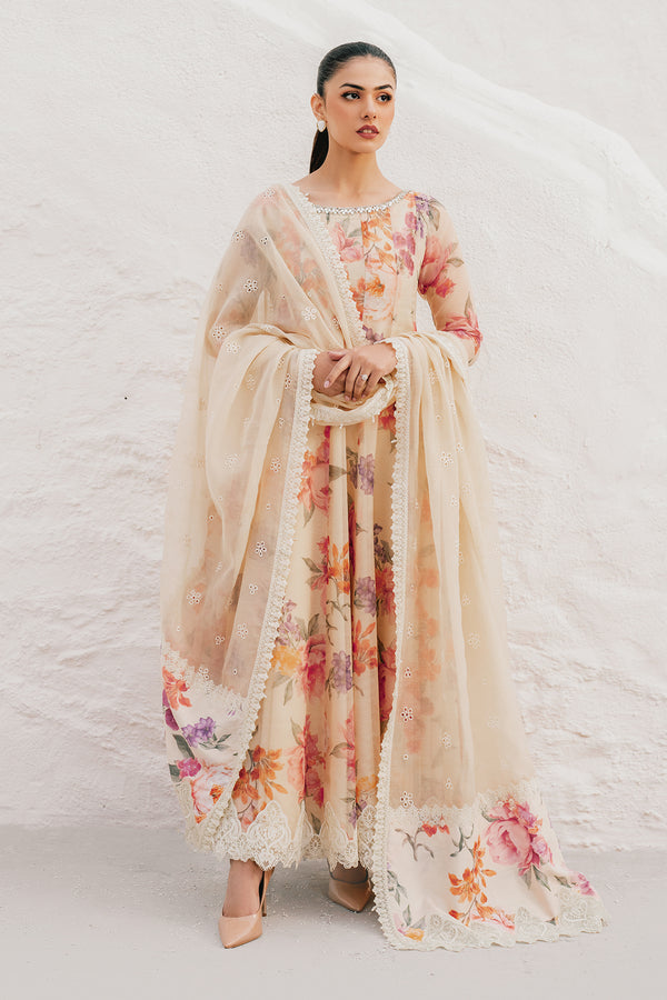 Baroque | Luxury Pret 25 | EMBROIDERED COTTON PATTI PR-1091 - Ladies Clothes - Maria Faisal
