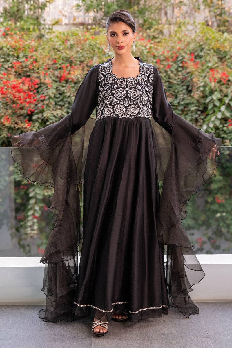 Chic Ophicial | Celenia Pret | Elegant Black Kalidar by Maria Faisal - Registered Vendor of : Chic Ophicial - type : Ladies Clothes - 100% original wedding dresses