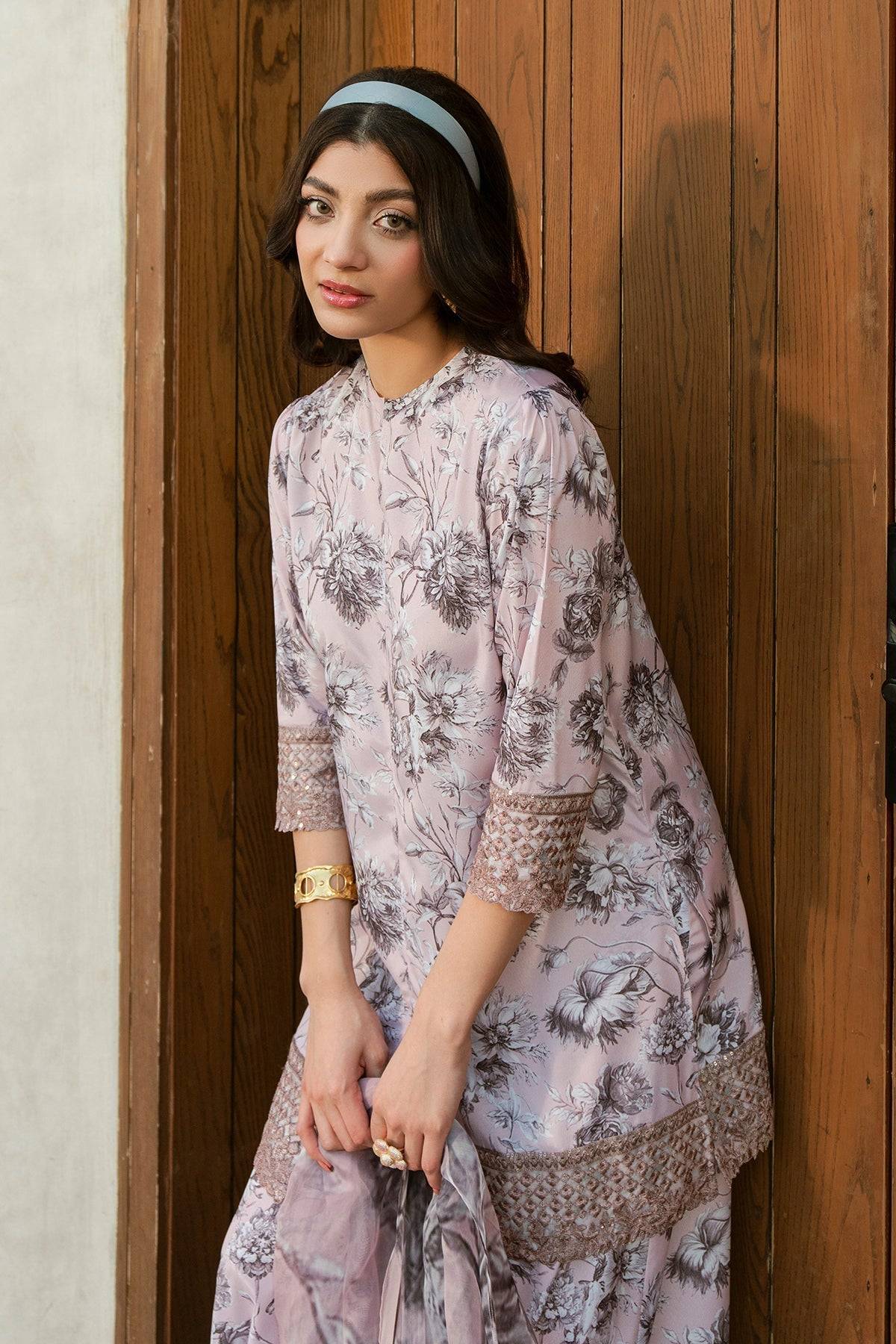 Fahad Hussayn | Lawn Banger | Allium Bloom by Maria Faisal - Registered Vendor of : Erum Khan - type : Ladies Clothes - 100% original wedding dresses