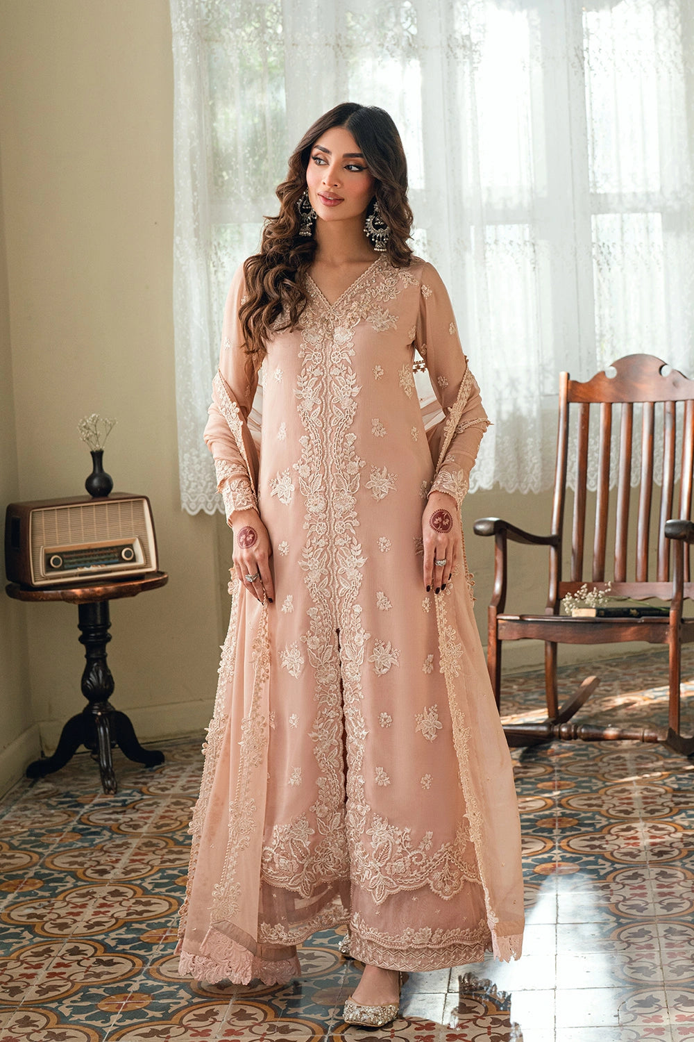 Azure | Eid Drop | Cosmic Blush - Formal Dress - available at Maria Faisal in UK and USA.