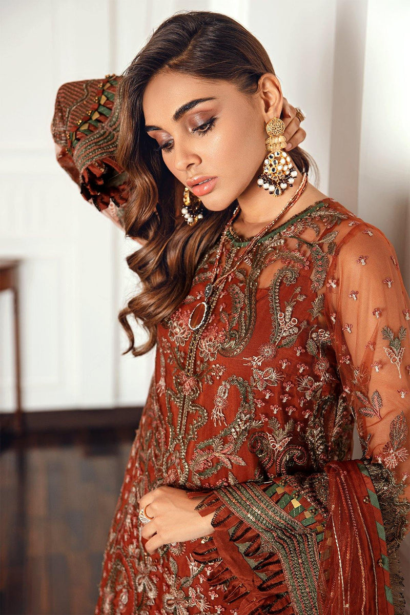 Jazmin | Formals Collection | NET UN-4018 - Ladies Clothes - Maria Faisal