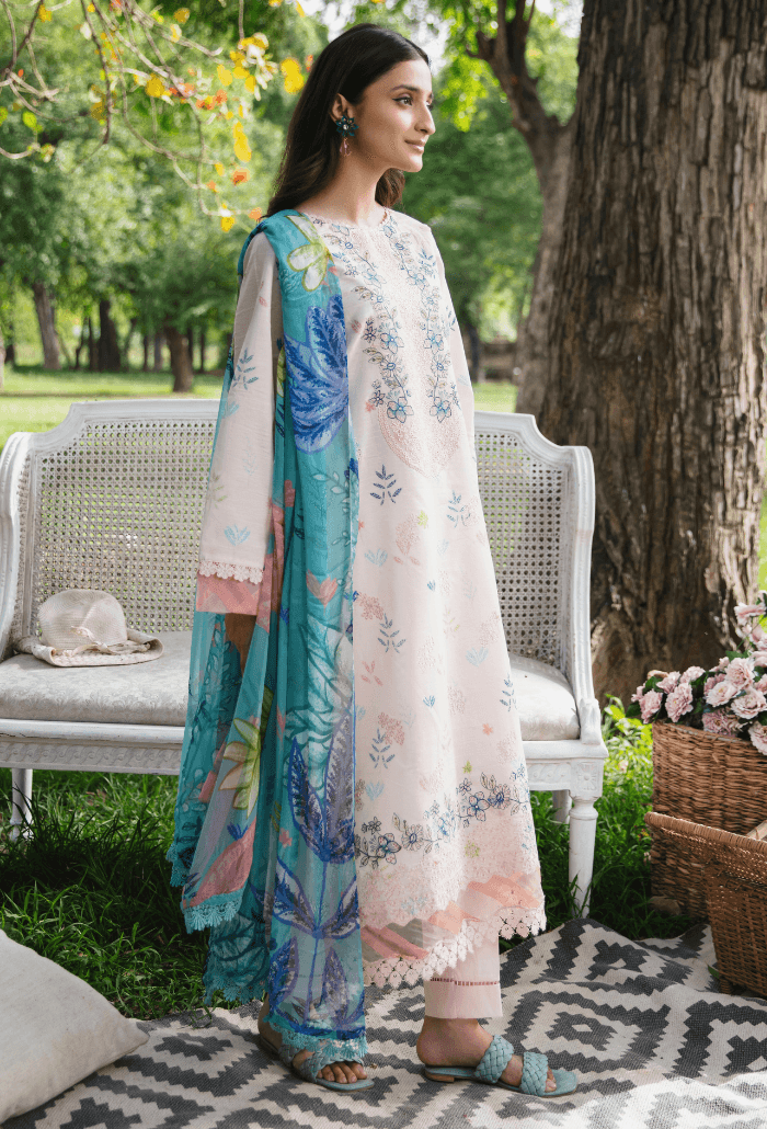 Hum Dum | Summer Breeze 25 | D07 by Maria Faisal - Registered Vendor of : Hum Dum - type : Ladies Clothes - 100% original wedding dresses