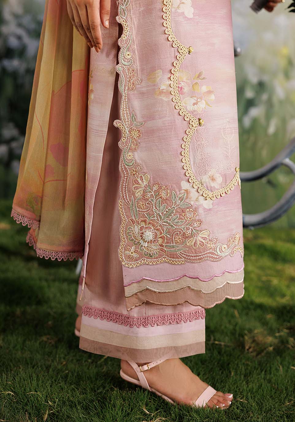 Zarqash | RimJhim The Moonsoon Edit 26 | SHABNAM ZQ002 - Casual Dress - available at Maria Faisal in UK and USA.